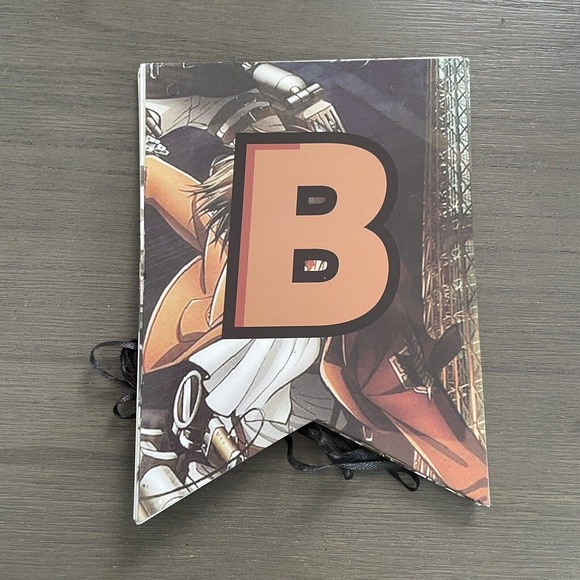 Attack on Titan Banner Cake Cupcake Toppers Birthday Decorations Supplies Anime - Picture 4 of 4